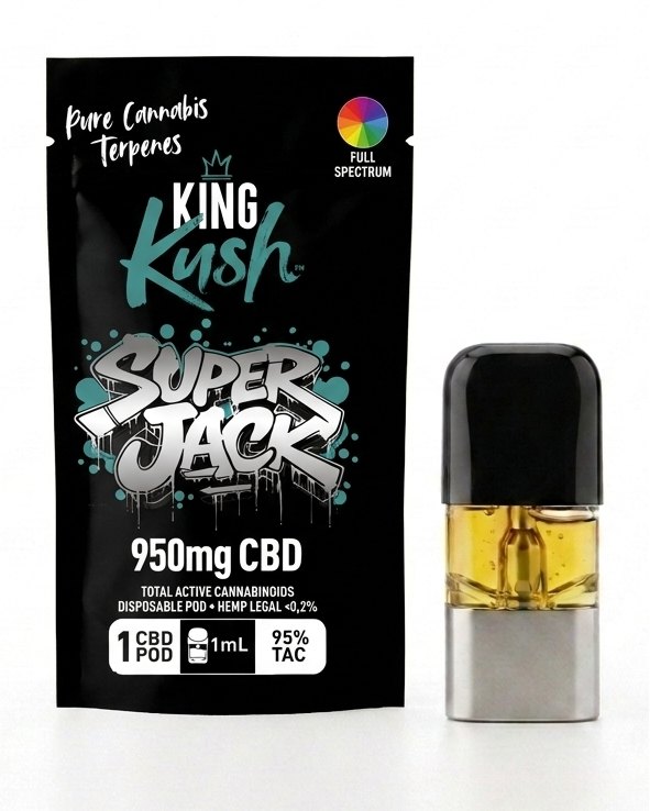 King Kush Super Jack pod and pouch