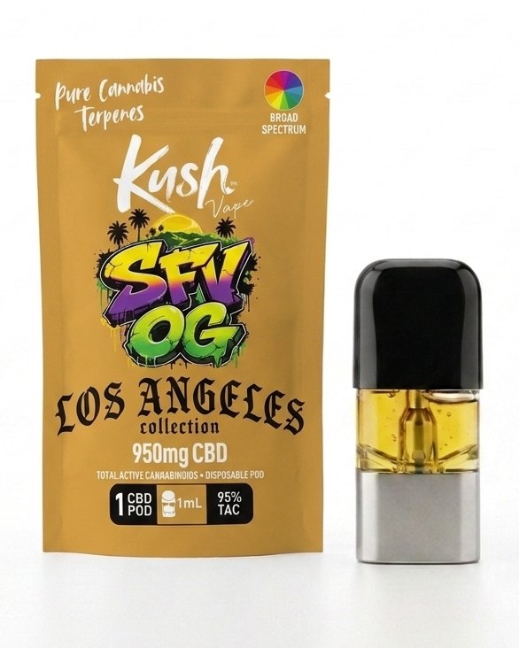 Kush SFV OG pod and pouch